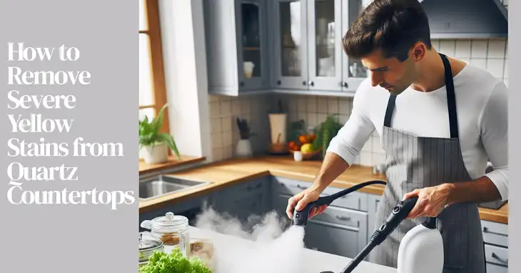 How to Remove Severe Yellow Stains from Quartz Countertops