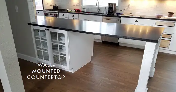 How to Attach a Countertop to a Wall Without Cabinets?